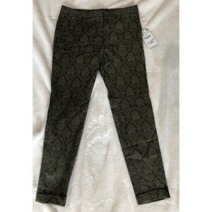 NWT Zara Green Paisley Trousers - M